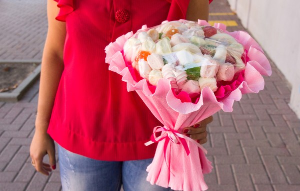 Breast Cancer Sweet bouquet