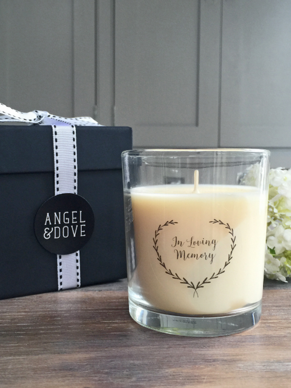 'In Loving Memory' Large 30cl Gift Boxed Funeral Remembrance Candle