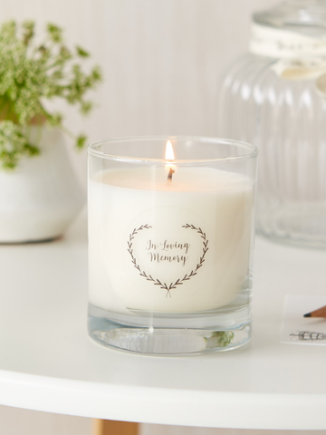 'In Loving Memory' Large 30cl Gift Boxed Funeral Remembrance Candle